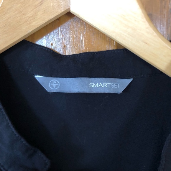 Smart Set Black Button-Up Blouse - Picture 4 of 13